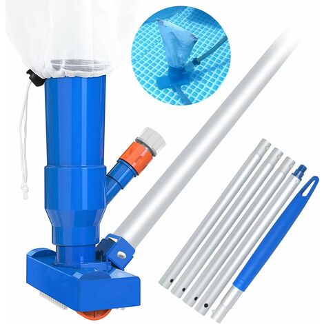 Swimming Pool Vacuum Cleaner, Mini Jet Vacuum Cleaner for Swimming Pool, Pool Cleaner, Above Ground Pool Cleaning Kit, Portable Pool Vacuum Cleaner Tools for Leaves, Soil and Sand, Cisea