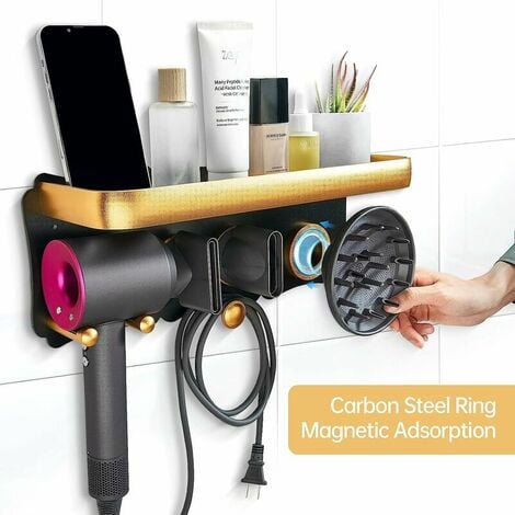Hair Dryer Holder Large Metal Wall Mount for Dyson Hair Dryer Hair