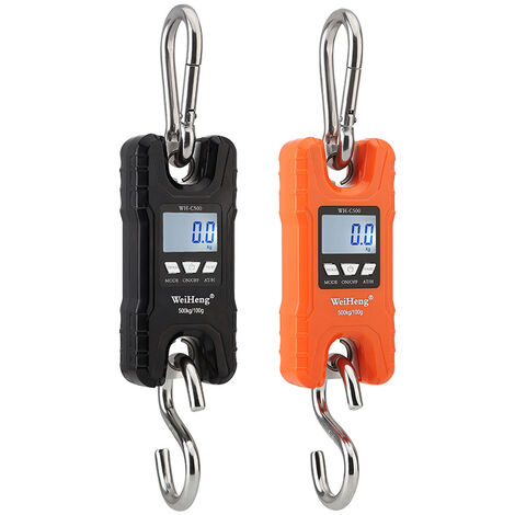500Kg/100g electronic hook scale, mini mini crane scale, orange