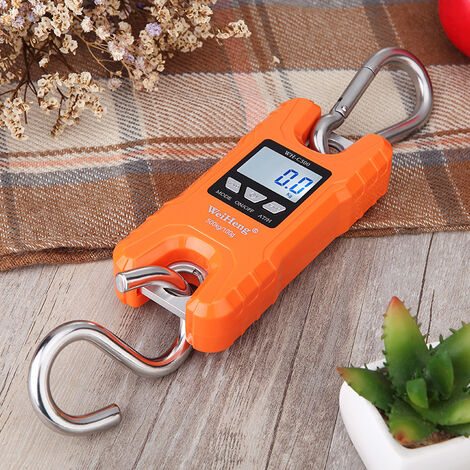 500Kg/100g electronic hook scale, mini mini crane scale, orange