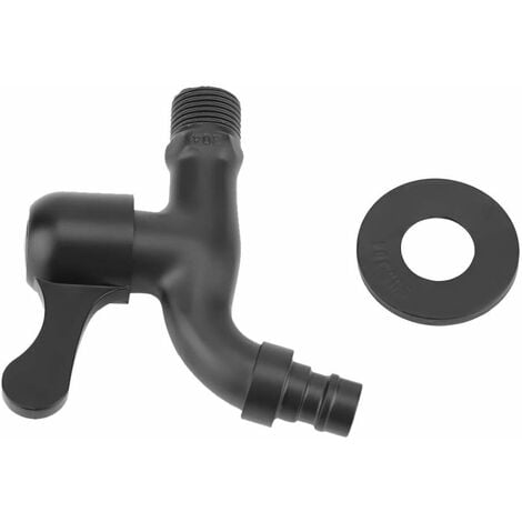 Outdoor Faucet 304 Stainless Steel Black Wall Mounted Faucet Garden Faucet for Bathroom(1)