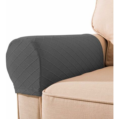 Pieces Sofa Armrest Covers Soft Non-Slip Armchair Arm Cover