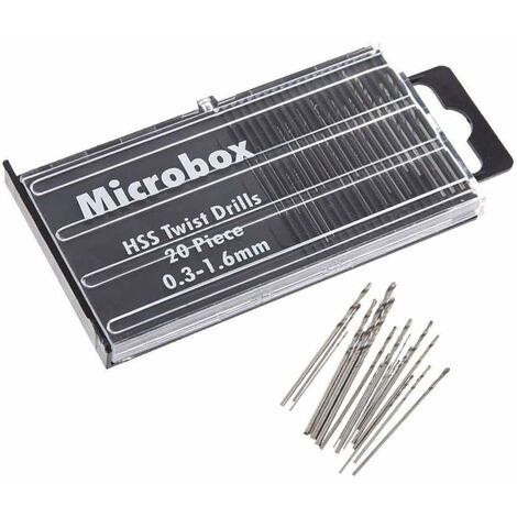 0.3mm-1.6mm HSS mini twist drill set 20 pieces (1/5)