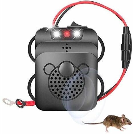 Ultrasonic Pest Repeller, Electronic Rat Deterrent, Pest Control Mice and Rodent Rejection with LED Strobe Lights for Car, Barn, Kitchen (1/5)