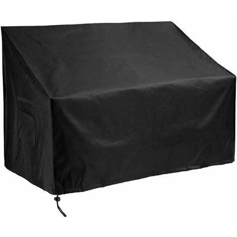 2/3/4 Seater Garden Bench Cover Waterproof Outdoor Furniture Covers with Extra PVC Coating Durable Oxford Material, Patio Loveseat Cover (2 Seater (53L x 26W x 35H))