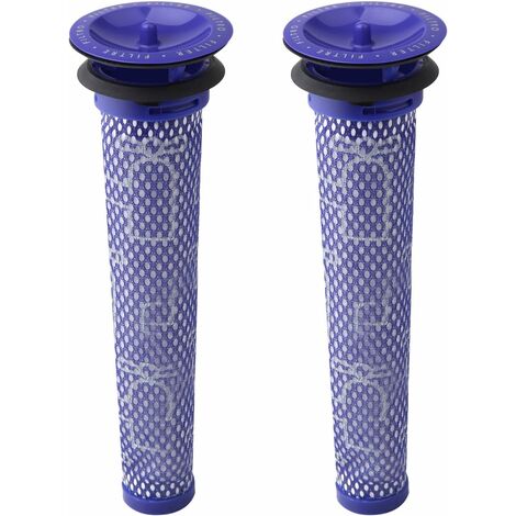 Pack of 2 replacement pre-filters for Dyson DC58, DC59, V6, V7, V8. Replaces part 965661-01. 2 filters (1/5)