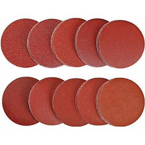 Sanding Discs 75mm Round Sandpaper Sander Sandpaper 80/100/180/240/600/800/1000/1200/2000/3000 (100 PCS) (1/5)