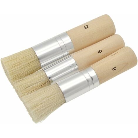 Stencil Brush Set, Pure Natural Bristle DIY Art Craft Painting Brush