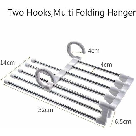 Space Saving Mini Hanger Connector Triangular Hook - Retractable