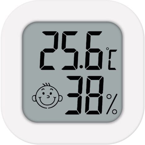 KKmoon Mini Indoor Thermometer Humidity LCD Monitor Digital Temperature Gauge Sensor Hygrometer Temperature Indicator Thermometer Bedroom Hygrometer