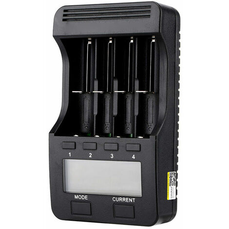 Liitokala Lii-500 Smart Charger with LCD Display - 4 Slots for Ni-MH Ni-Cd Li-Ion Rechargeable Batteries (1/2)