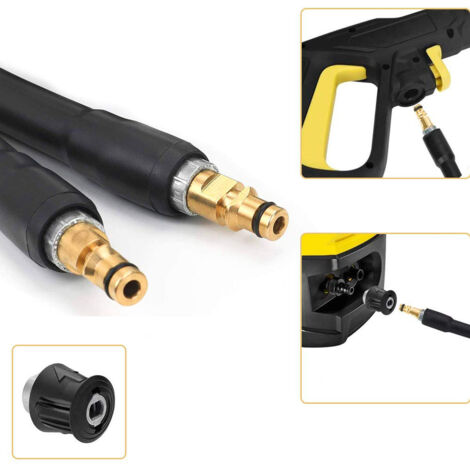 thumbnail interactive-video image 1 of 15M Extension Hose Pipe For Karcher K2 K3 K4 K5 K7 Pressure Washers - PVC, 5800 PSI 1 of 4