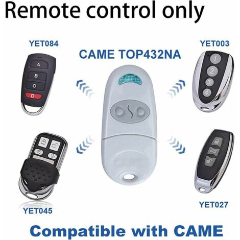 Original Came TOP432NA remote control - fixed code frequency 433.92 MHz THSIDNE