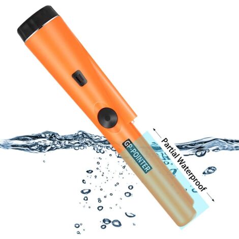 Portable Metal Detector, IP66 Waterproof Metal Pointer with Built-in LED Indicator/Alarm Light/360° Scan/Case for Hunting Gold Coins, Relics, Jewelry