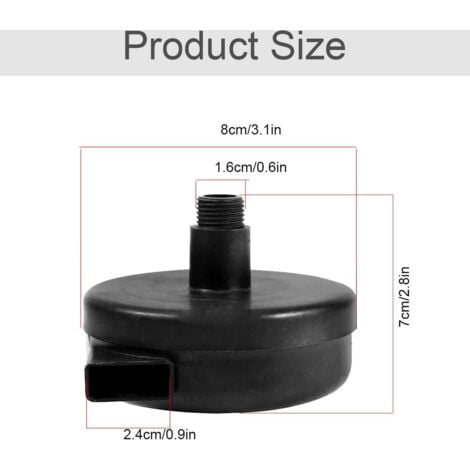 AIPERQ Compressed Air Filter Silencer - 2 Pcs Air Compressor Filter Silencer, 3/8" 16mm Male Thread Metal Shell Air Compressor Silencer Filter for Air Compressor Boilers