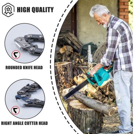 Needle Pack of 3 20 Inch Chainsaw Chains (76 Links, 325" Pitch)
