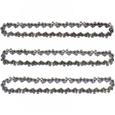 Pack Pole Pruner Chains for 10" (25cm) Bar, 40 Drive Links, Low Kickback, Compatible with Black & Decker, Ryobi, Ferrex, Primaster and Others