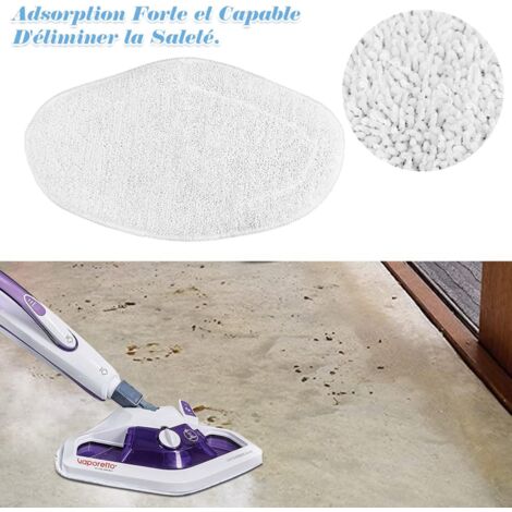 YMYNY 4 Washable Replacement Mops for Polti Vaporetto Vaporforce Brush PAEU0332, Reusable Cloths for Polti Vaporetto PAEU0332 Brush