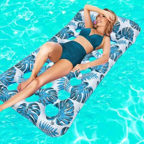 YMYNY Inflatable Floating Bed, Floating Lounge, Water Hammock,