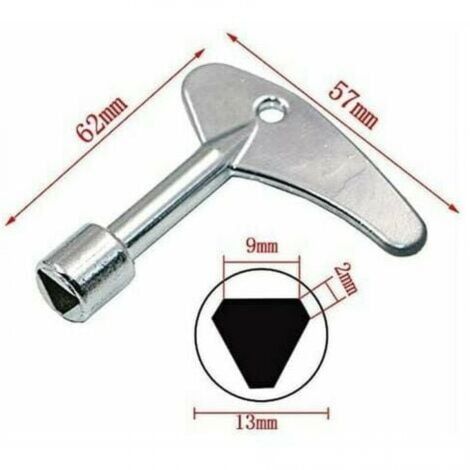 YMYNY 2pcs 9mm Triangle Key with Triangle Key Switch for Electric Gas ...