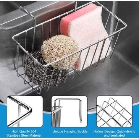 Kitchen Sink Sponge Holder 304 Stainless Steel Sponge Holder