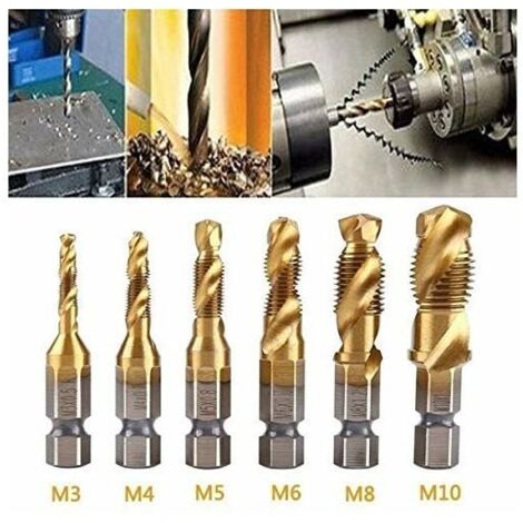 Hex shank thread tap drill bits sales