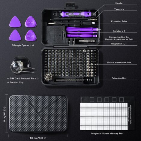 125 In 1 Magnetic Precision Screwdriver Set – Computer, PC, Phone Repair Tool Kit – Lifetime Warranty