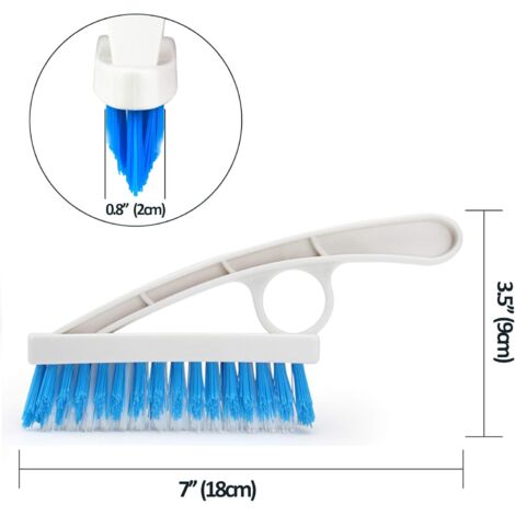 Carlisle Tile & Grout Brush – Nylon Bristles, 8-Inch, White