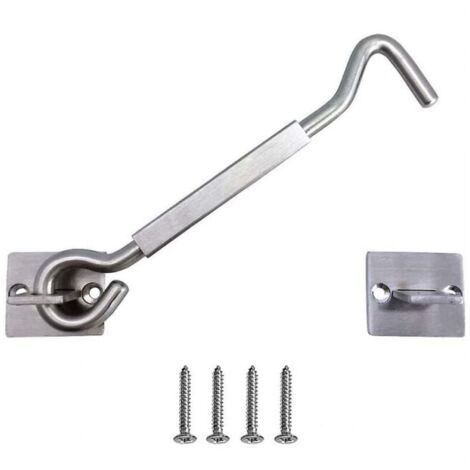 Inch silver stainless steel door hook and window hook for garage door YMYNY (1/4)