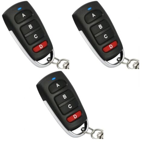 3-Pack Universal Replacement Remote Control for Electric Garage Door, 433 MHz, YMYNY