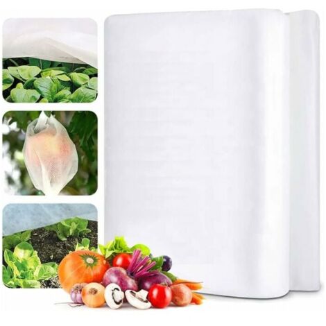 Winter cover for outdoor plants, 2 m x 10 m, winter cover for outdoor plants, winter cover to protect plants from frost, winter cover made of fleece, 35 g/m², YMYNY (1/4)
