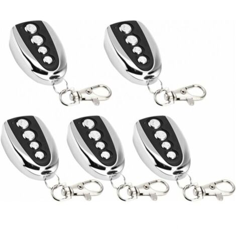 Pack of electric garage door opener remote control, 433 MHz cloning, universal garage door opener, electric cloning (5 pieces) YMYNY (1/4)