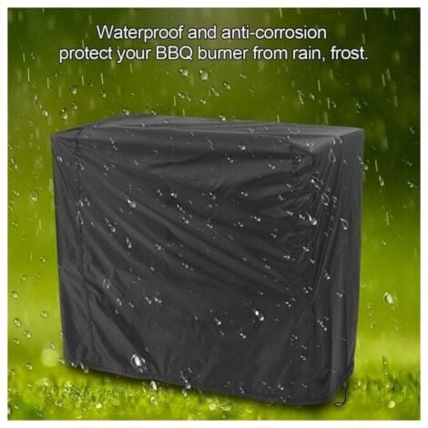 Pack, Black, (145x61x117cm) Charcoal Grill Cover, Waterproof Outdoor Grill Cover, Square Grill YMYNY
