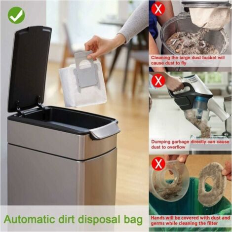 Pack of 10 dust bags for iRobot Robert Sweeper i7+i3 E5 E6 S9 robot vacuum cleaner, dust bag, YMYNY