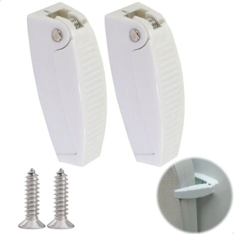 Camper Wedge Door Lock Clip Latch Closures Door Stop Door Window Plastic Holder Catch - for Motorhome, Trailer, Travel, Luggage, 2 Pieces Door Stop Blind YMYNY (1/4)