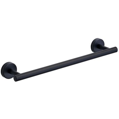 Towel rail for the bathroom, towel rail for the kitchen, tea towel rail for the kitchen, drilling, stainless steel 304, rust-proof, wall mount, 30 cm (black) YMYNY (1/4)