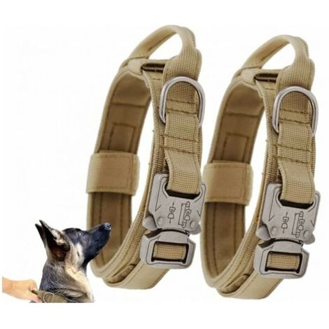 Pack of tactical dog collars, personalized dog collar, adjustable