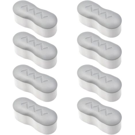 8-Piece Toilet Seat Bumper Set with Strong Adhesive, Universal Toilet Seat Cover Sticker for Home, Hotel, Restaurant, YMYNY (1/4)