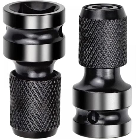 Impact Wrench Adapter, Quick Release Impact Ratchet Wrench Adapter and Screwdriver Bit Holder, 2-Pack YMYNY