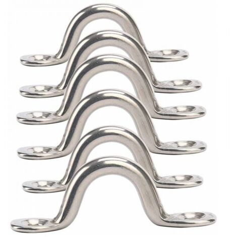 PENTA ANGEL 10-Pack 3/8" 316 Stainless Steel Bimini Loops – Perfect For Boat, Kayak & Canoe Rigging
