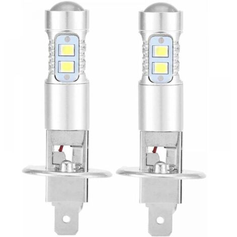 Headlight bulbs, 2 pieces H1 6000K super white 100W LED headlight bulb kit low beam YMYNY