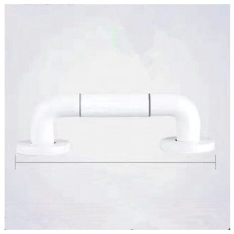 30 cm white grab bar for the toilet, grab bars for the bathroom with non-slip stainless steel handle, shower holder with light circles, YMYNY