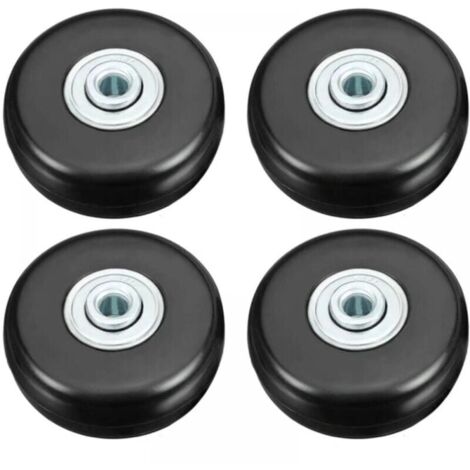 Luggage Wheels, Heavy Duty Luggage Repair Wheels, 50mm Quiet Rotating Rubber Replacement Wheels for Suitcase/Luggage/Backpack/Travel YMYNY (1/4)