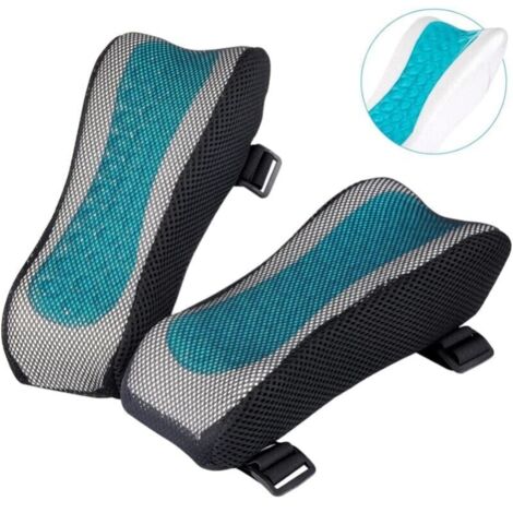 Set of 2 Office Chair Armrest Covers - Ergonomic Foam Elbow Support - Memory Foam Cushion for Office Chair Armrest, Gaming Chair YMYNY (1/4)