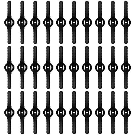 30 Pieces Plastic Replacement Blades, Hair Clipper Accessories, Replacement Blades for Cordless Hair Clipper (Black) YMYNY (1/4)
