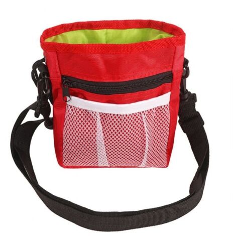 Red Waterproof Pet Training Bag - Dog Training Bag - Dog Walking Pouch - LOY
