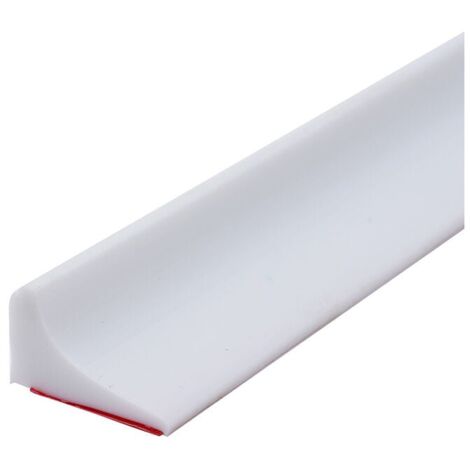 100 cm Foldable Shower Barrier, Shower Threshold Barrier, Silicone Shower Enclosure Water Stopper in Kitchens and Bathrooms, White YMYNY (1/4)