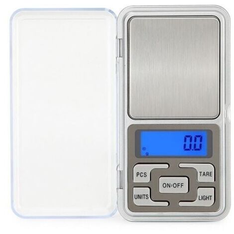 Electronic Kitchen Scale, Digital Scale, Accuracy 500g/0.1g, Pocket Scale with Backlit LCD Display for Jewelry, Tea, Yeast, Coffee, Kitchen Gram, etc. Silver (Battery not included in delivery MUMU (1/4)