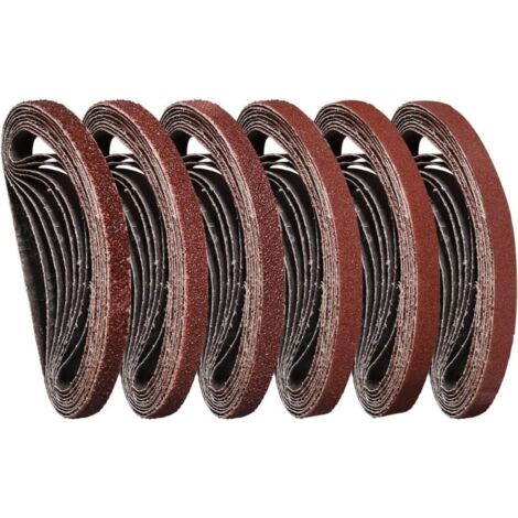 10 x 330mm sanding belts (each 5 x grit 40/60/80/120/180/240) for belt sanders (30 pieces) MUMU (1/4)