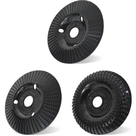3pcs Tungsten Carbide Wood Sanding Disc Set, 125mm Grinding Wheels for Wood Shaping, Sanding, Cutting and Carving MUMU (1/4)